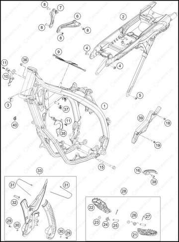 FRAME, 2025 HUSQVARNA TC-125