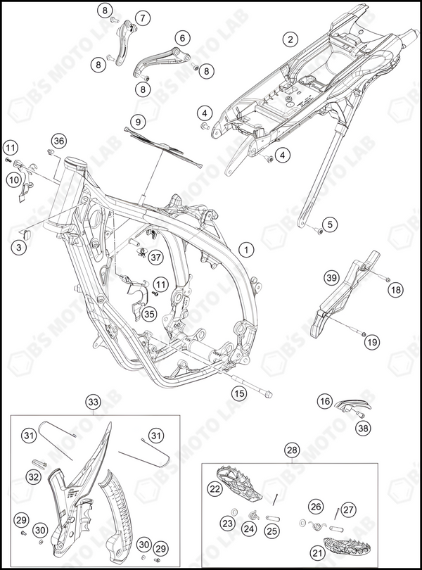 FRAME, 2023 HUSQVARNA TC-250