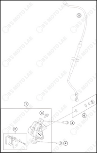 FRONT BRAKE CALIPER, 2024 HUSQVARNA EE-2