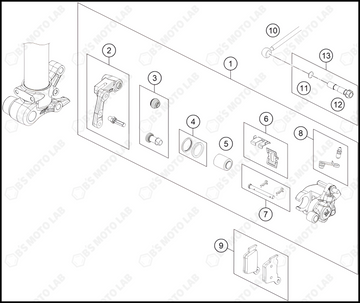 FRONT BRAKE CALIPER, 2023 HUSQVARNA TC-65