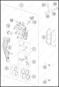 FRONT BRAKE CALIPER, 2025 HUSQVARNA TC-125