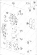 FRONT BRAKE CALIPER, 2025 HUSQVARNA TE-300