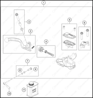 FRONT BRAKE CONTROL, 2025 HUSQVARNA TC-65