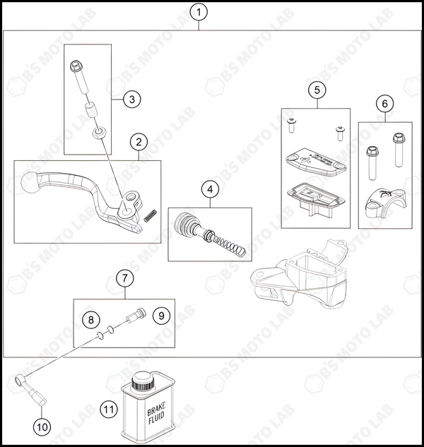 FRONT BRAKE CONTROL, 2024 HUSQVARNA TC-65