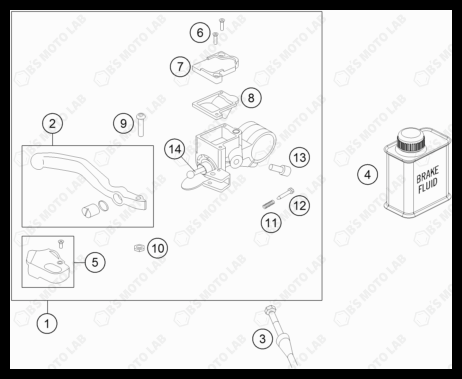 FRONT BRAKE CONTROL, 2022 HUSQVARNA TC-50