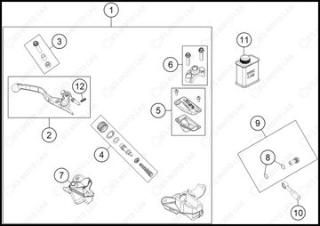 FRONT BRAKE CONTROL, 2025 HUSQVARNA TC-85-19-16