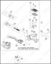 FRONT BRAKE CONTROL, 2023 HUSQVARNA TC-125