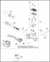 FRONT BRAKE CONTROL, 2025 HUSQVARNA TC-125