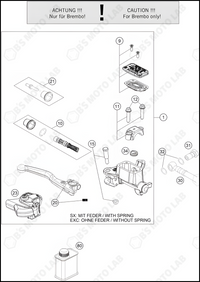 FRONT BRAKE CONTROL, 2024 HUSQVARNA FC-450