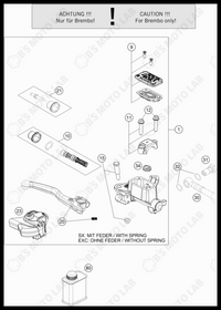 FRONT BRAKE CONTROL, 2024 HUSQVARNA FC-250