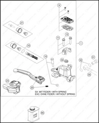 FRONT BRAKE CONTROL, 2025 HUSQVARNA TE-300