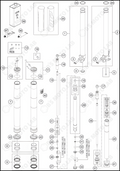 FRONT FORK DISASSEMBLED, 2022 HUSQVARNA TC-85-19-16