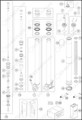 FRONT FORK DISASSEMBLED, 2023 HUSQVARNA TC-65