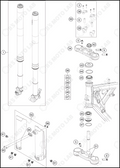 FRONT FORK, TRIPLE CLAMP, 2023 HUSQVARNA TC-65