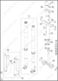 FRONT FORK, TRIPLE CLAMP, 2023 HUSQVARNA TC-250