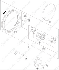 FRONT WHEEL, 2023 HUSQVARNA TC-50