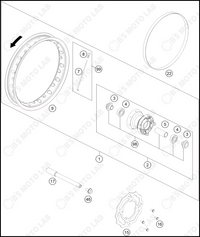 FRONT WHEEL, 2024 HUSQVARNA EE-3