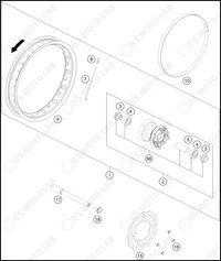 FRONT WHEEL, 2024 HUSQVARNA TC-50