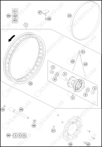 FRONT WHEEL, 2024 HUSQVARNA TC-65