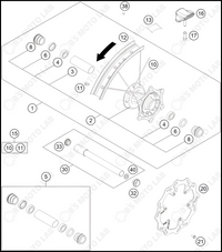 FRONT WHEEL, 2022 HUSQVARNA TC-125