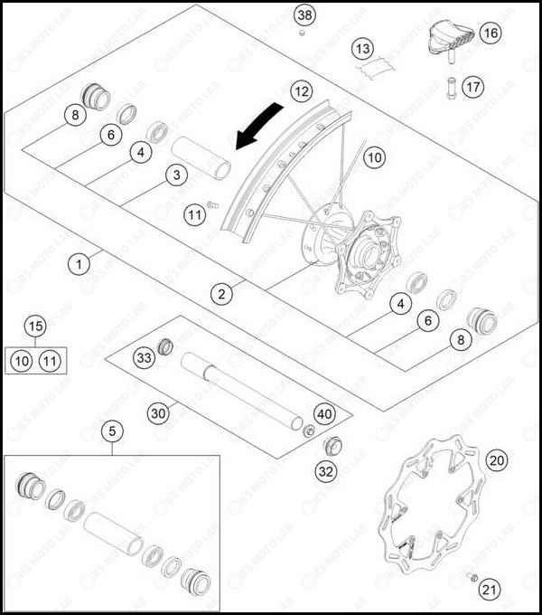 FRONT WHEEL, 2025 HUSQVARNA TC-125