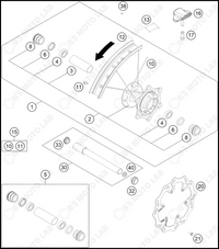 FRONT WHEEL, 2024 HUSQVARNA FE-501-S