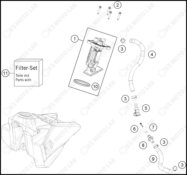 FUEL PUMP, 2023 HUSQVARNA FC-350