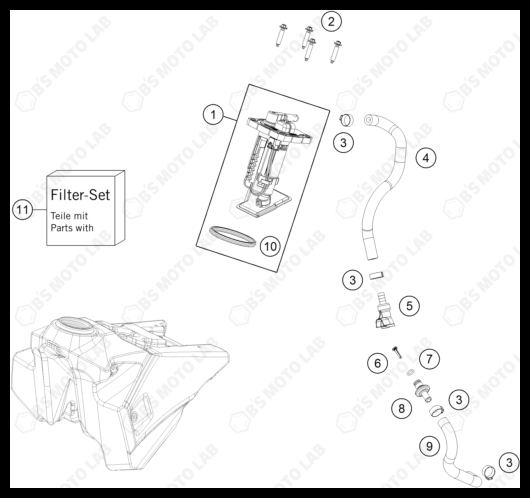 FUEL PUMP, 2024 HUSQVARNA FC-250