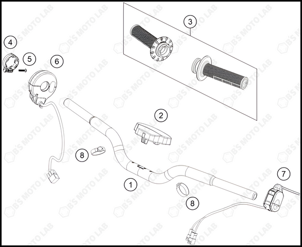 HANDLEBAR, CONTROLS, 2024 HUSQVARNA EE-2