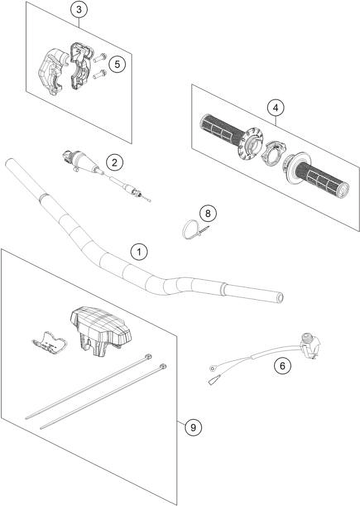 HANDLEBAR, CONTROLS, 2025 HUSQVARNA TC-50