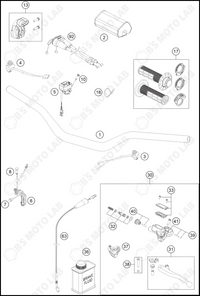 HANDLEBAR, CONTROLS, 2022 HUSQVARNA FC-450