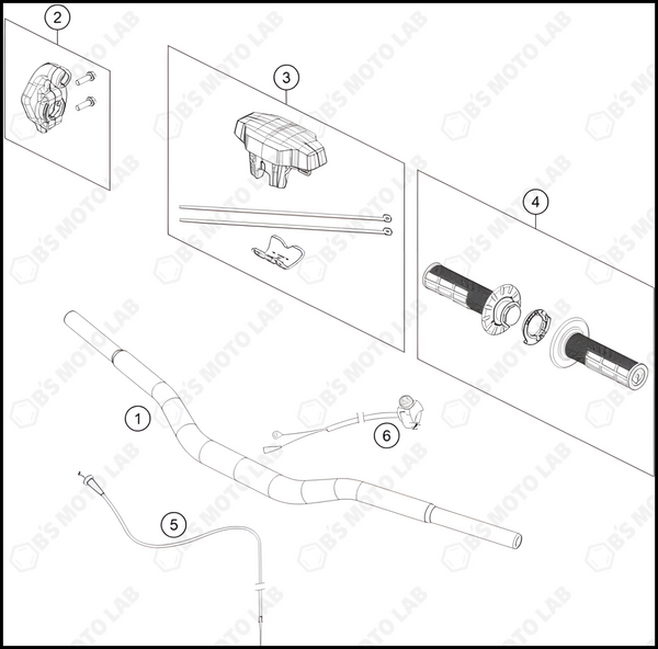 HANDLEBAR, CONTROLS, 2024 HUSQVARNA TC-65