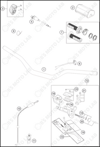 HANDLEBAR, CONTROLS, 2022 HUSQVARNA TC-125