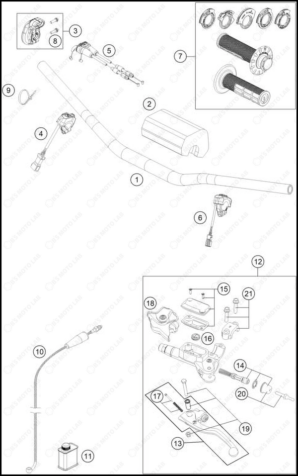 HANDLEBAR, CONTROLS, 2025 HUSQVARNA TC-300