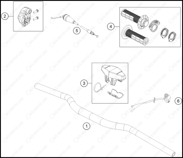 HANDLEBAR, CONTROLS, 2025 HUSQVARNA TC-85-19-16