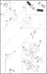 HANDLEBAR, CONTROLS, 2023 HUSQVARNA TC-250