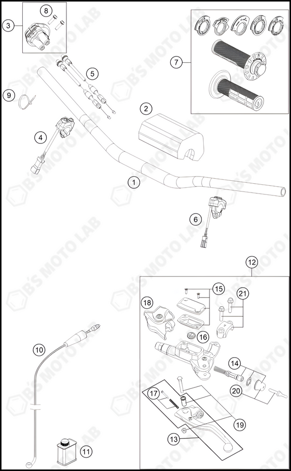 HANDLEBAR, CONTROLS, 2024 HUSQVARNA TC-125