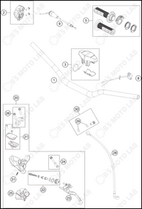 HANDLEBAR, CONTROLS, 2023 HUSQVARNA TC-85-17-14