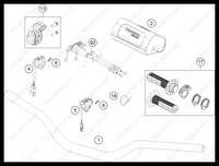 HANDLEBAR, CONTROLS, 2024 HUSQVARNA FC-250