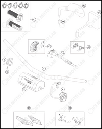 HANDLEBAR, CONTROLS, 2024 HUSQVARNA FE-501-S