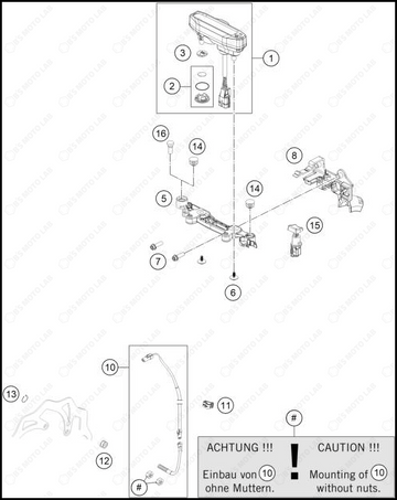 INSTRUMENTS / LOCK SYSTEM, 2025 HUSQVARNA TE-300