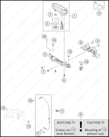INSTRUMENTS / LOCK SYSTEM, 2024 HUSQVARNA TE-300