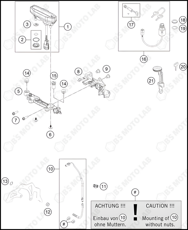 INSTRUMENTS / LOCK SYSTEM, 2024 HUSQVARNA FE-501-S