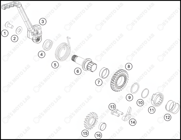 KICK STARTER, 2024 HUSQVARNA TC-85-19-16