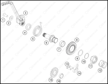 KICK STARTER, 2025 HUSQVARNA TC-85-17-14