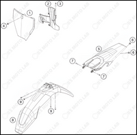 MASK, FENDERS, 2022 HUSQVARNA FC-350