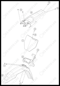 MASK, FENDERS, 2024 HUSQVARNA FC-250