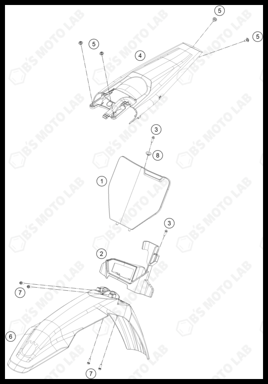 MASK, FENDERS, 2024 HUSQVARNA FC-250