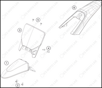 MASK, FENDERS, 2024 HUSQVARNA EE-2