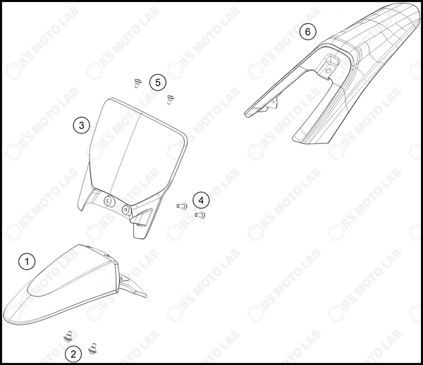 MASK, FENDERS, 2024 HUSQVARNA EE-2